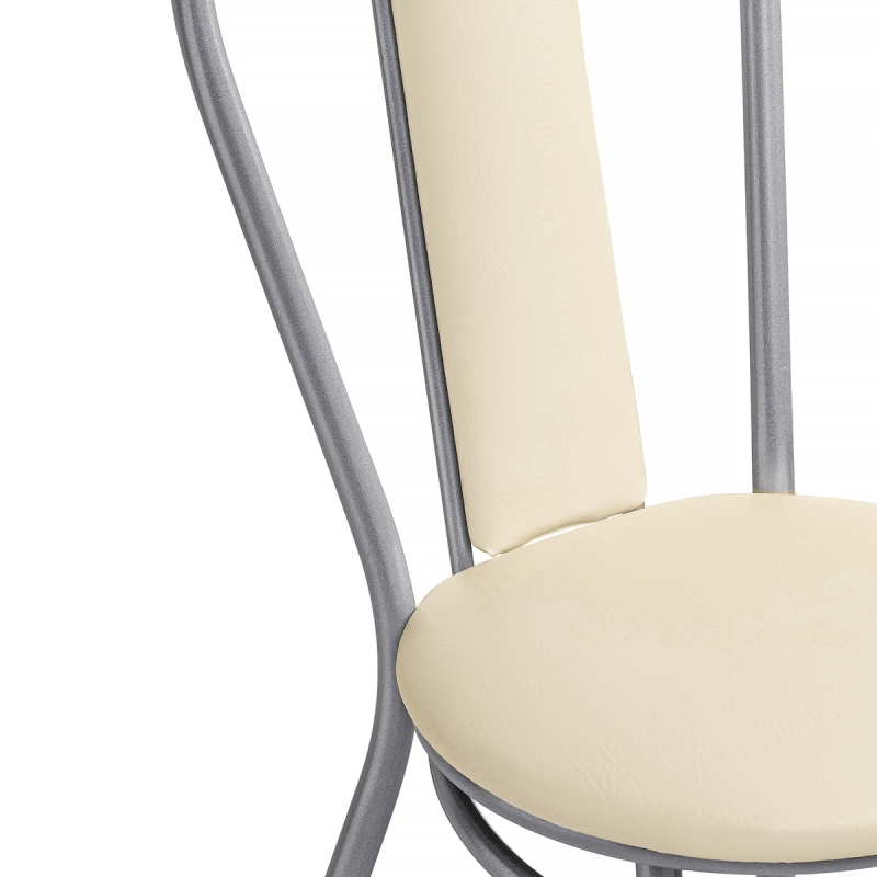 Стул на металлокаркасе Lamniel ваниль в крапинку / светлый мусс