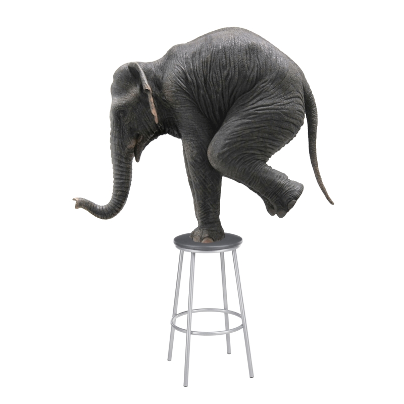 Барный стул Drezegomad серый полимер / светлый мусс