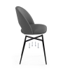 Стул на металлокаркасе Ирре графитовый / черный глянец