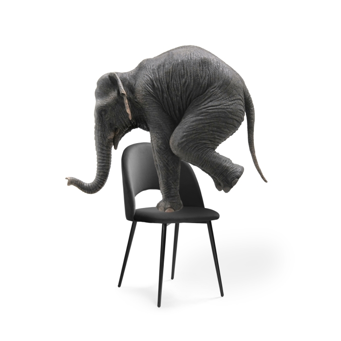 Стул на металлокаркасе Ирре графитовый / черный глянец