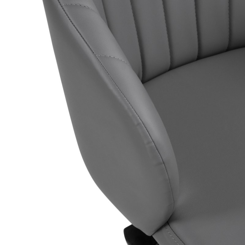 Компьютерное кресло Пард экокожа серый