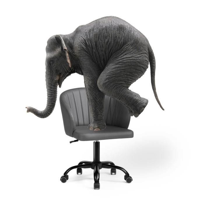 Компьютерное кресло Пард экокожа серый