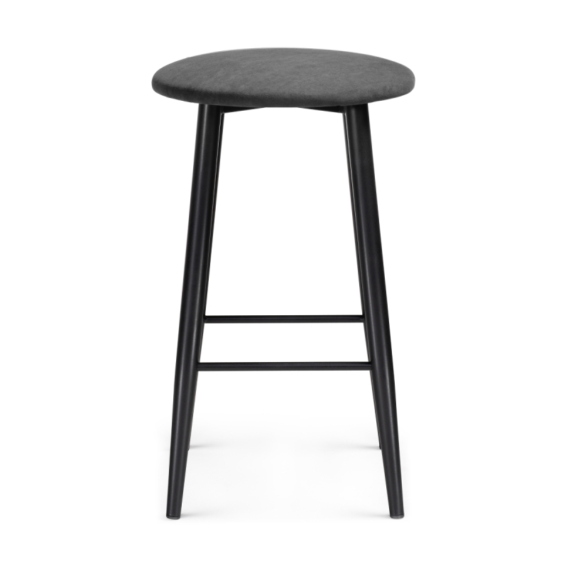 Барный стул Гангток катания графит / черный матовый