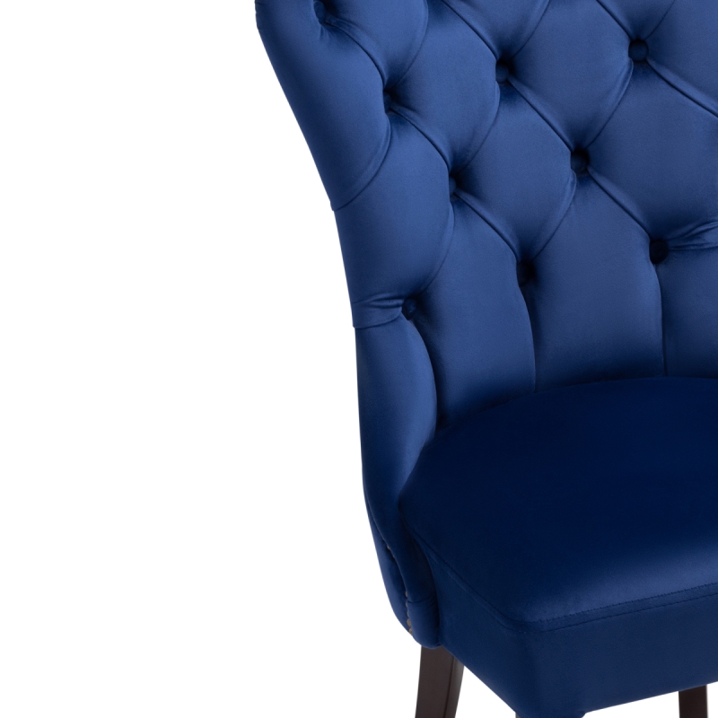 Деревянный стул Милано 1 синий / венге