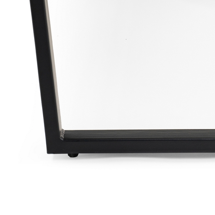 Стол Лота Лофт 140х80х75 25 мм дуб вотан / матовый черный