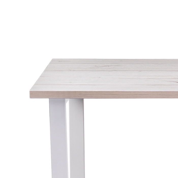 Стол Лота Лофт 140х80х75 25 мм юта / белый матовый