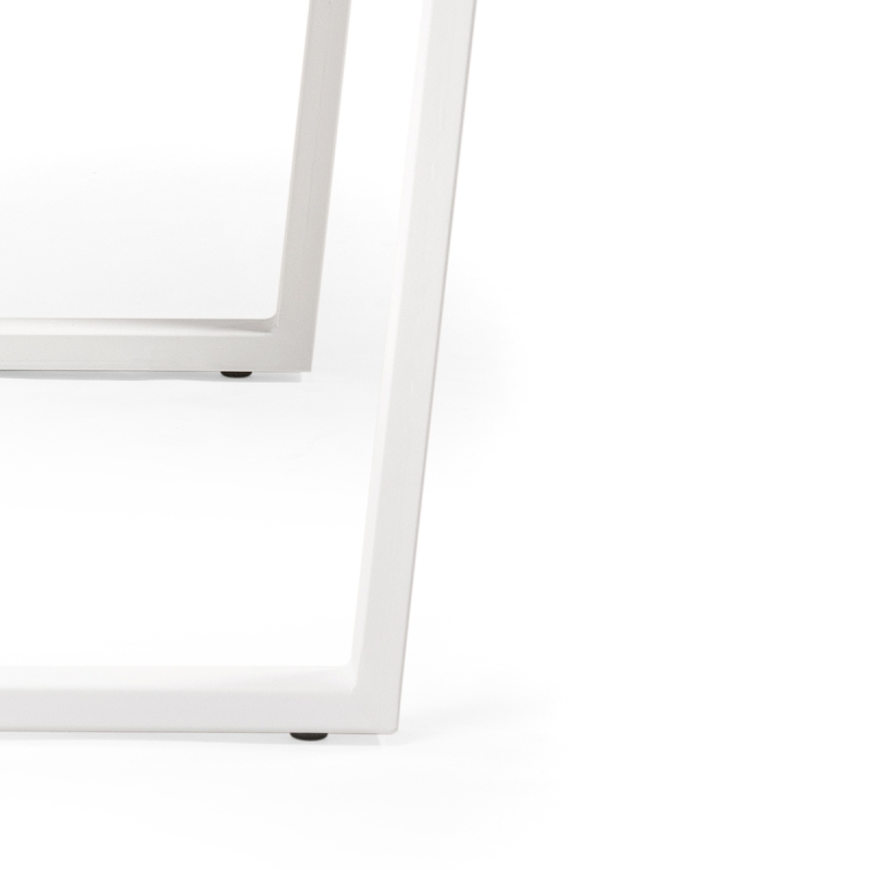 Стол Лота Лофт 120х74х75 25 мм белый матовый / бетон