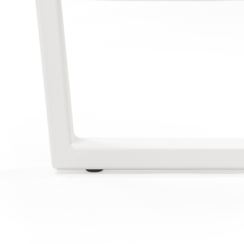 Стол Лота Лофт 120х74х75 25 мм белый матовый / бетон