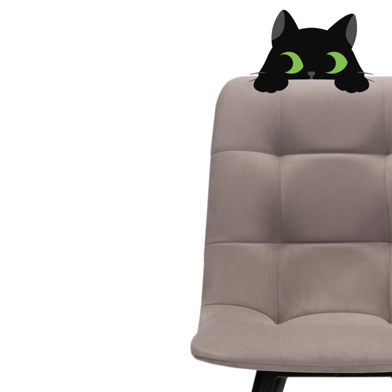 Стул на металлокаркасе Чилли черный / латте