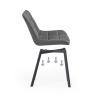 Стул на металлокаркасе Челси черный / темно-серый