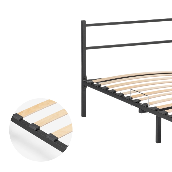 Односпальная кровать Фади 90х200 черная