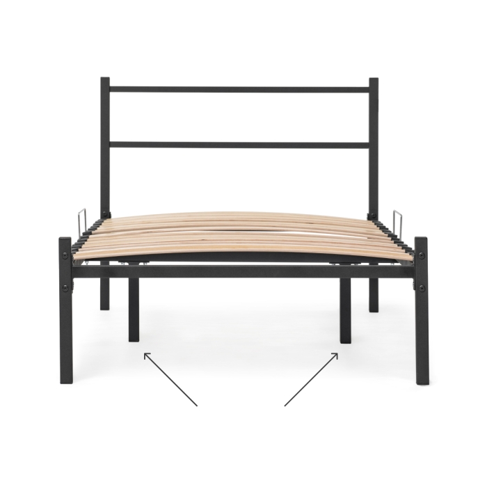 Односпальная кровать Фади 90х200 черная