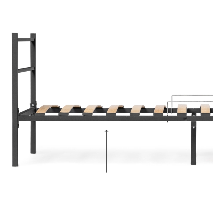 Односпальная кровать Фади 90х200 черная