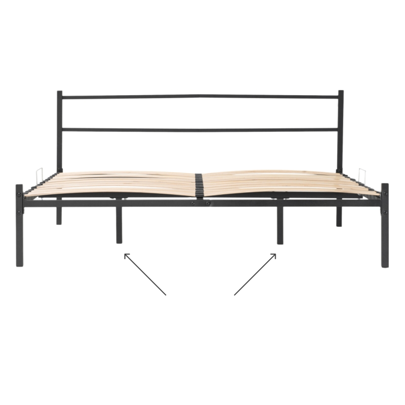 Полутораспальная кровать Фади 120х200 черная