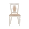 Деревянный стул Лино молочный / ромб 02