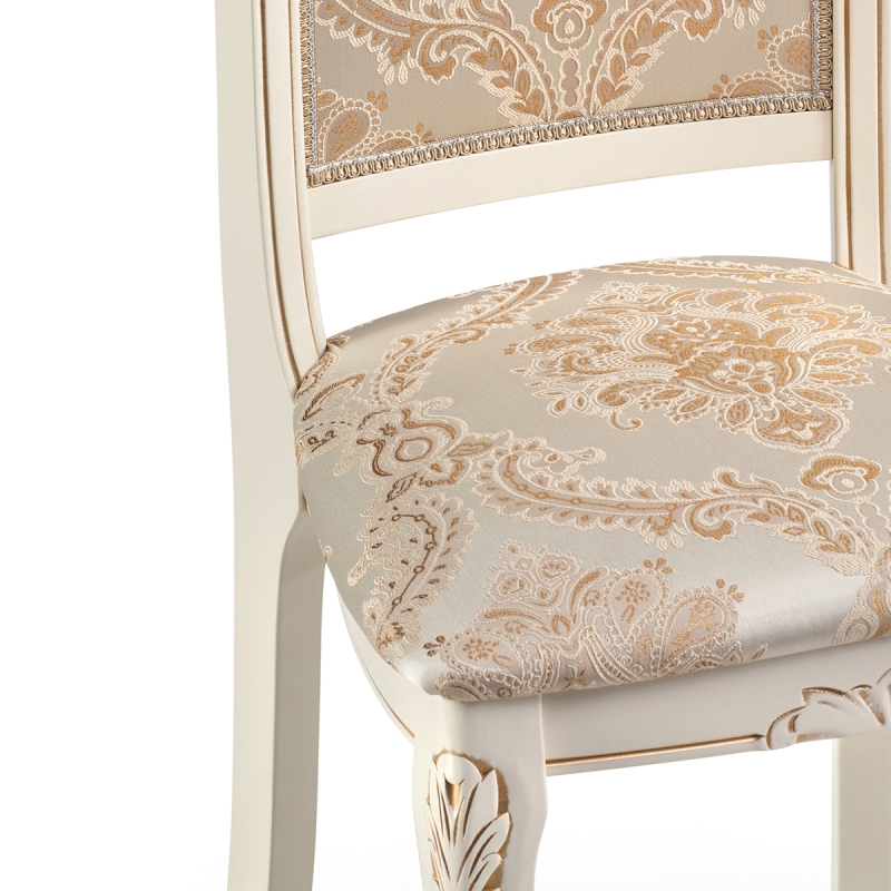 Деревянный стул Керия слоновая кость / ткань С65