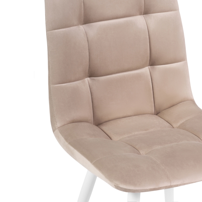 Стулья на металлокаркасе Чилли К бежевый / белый