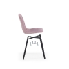 Стул на металлокаркасе Чилли К розовый / черный