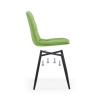 Стул на металлокаркасе Чилли велюр светло-зеленый / черный