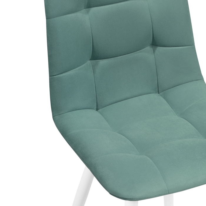 Стул на металлокаркасе Чилли К бирюзовый / белый