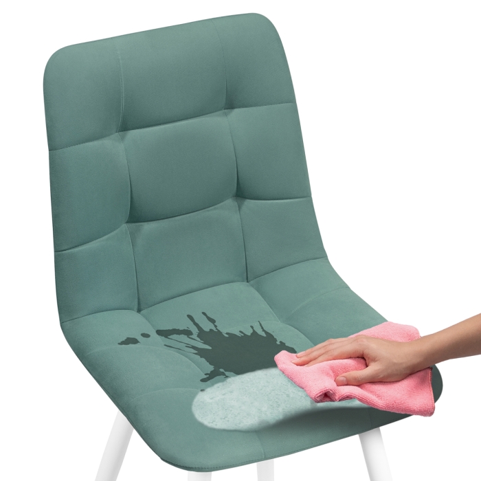 Стул на металлокаркасе Чилли К бирюзовый / белый