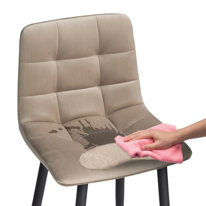 Полубарный стул Чилли К бежевый / черный