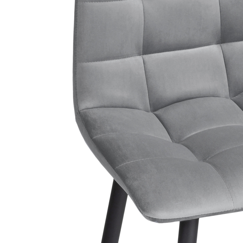 Полубарный стул Чилли К темно-серый / черный