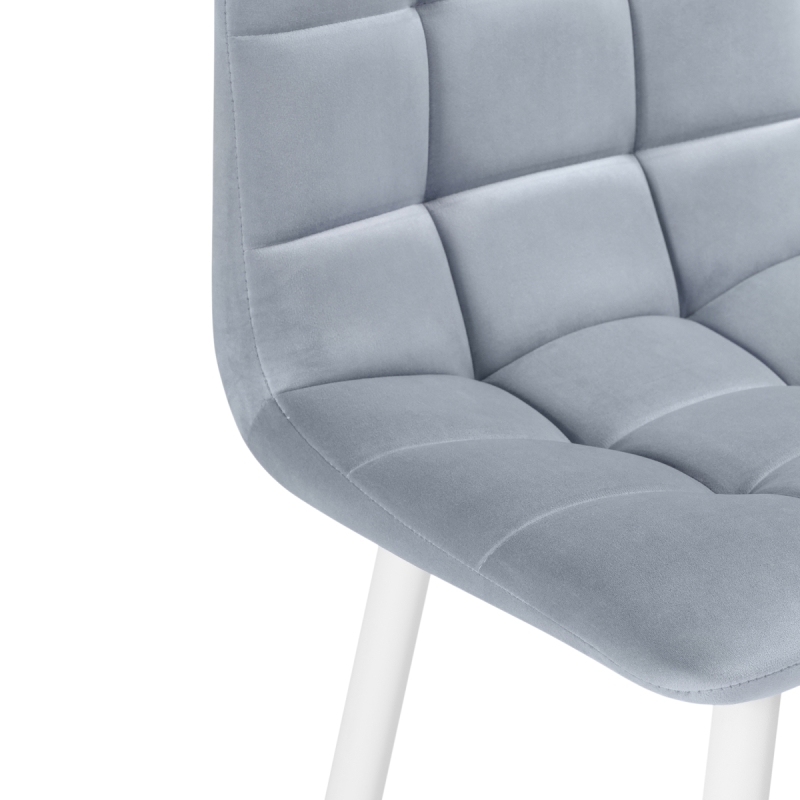 Полубарный стул Чилли К  светло-серый / белый