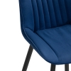 Стул на металлокаркасе Седа велюр синий / черный