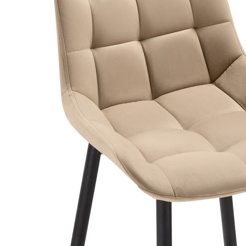 Полубарный стул Алст бежевый / черный