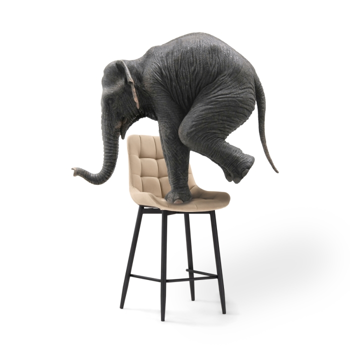 Полубарный стул Алст бежевый / черный