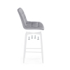 Полубарный стул Алст светло-серый / белый