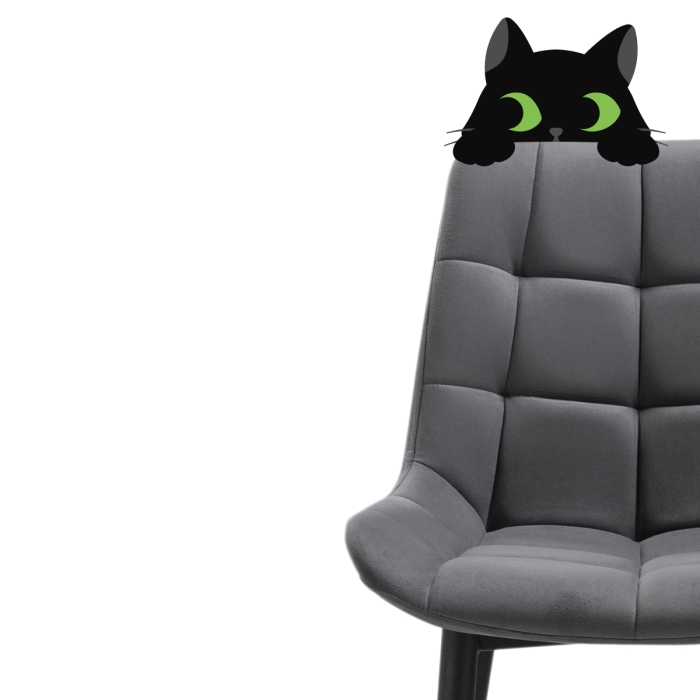 Полубарный стул Алст темно-серый / черный