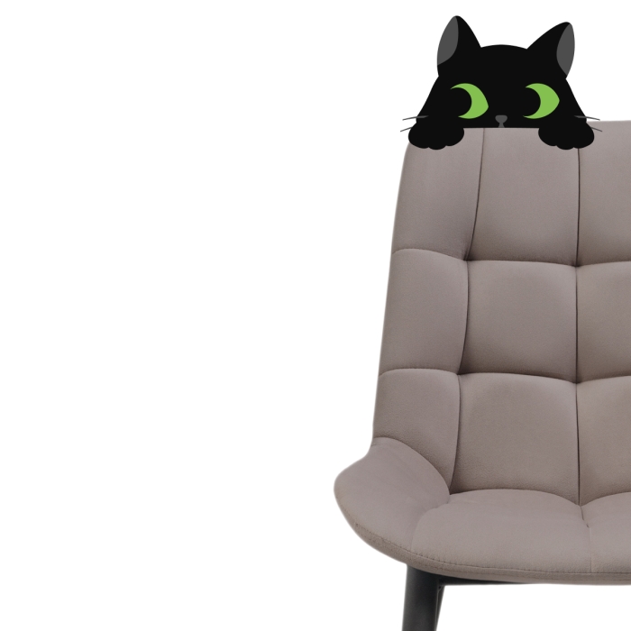 Полубарный стул Алст велюр латте / черный