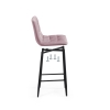 Полубарный стул Чилли К розовый / черный