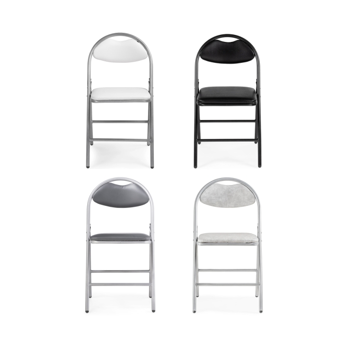 Стул на металлокаркасе Gikat серый полимер / светлый мусс