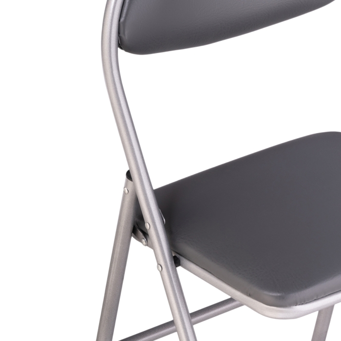 Стул на металлокаркасе Gikat серый полимер / светлый мусс