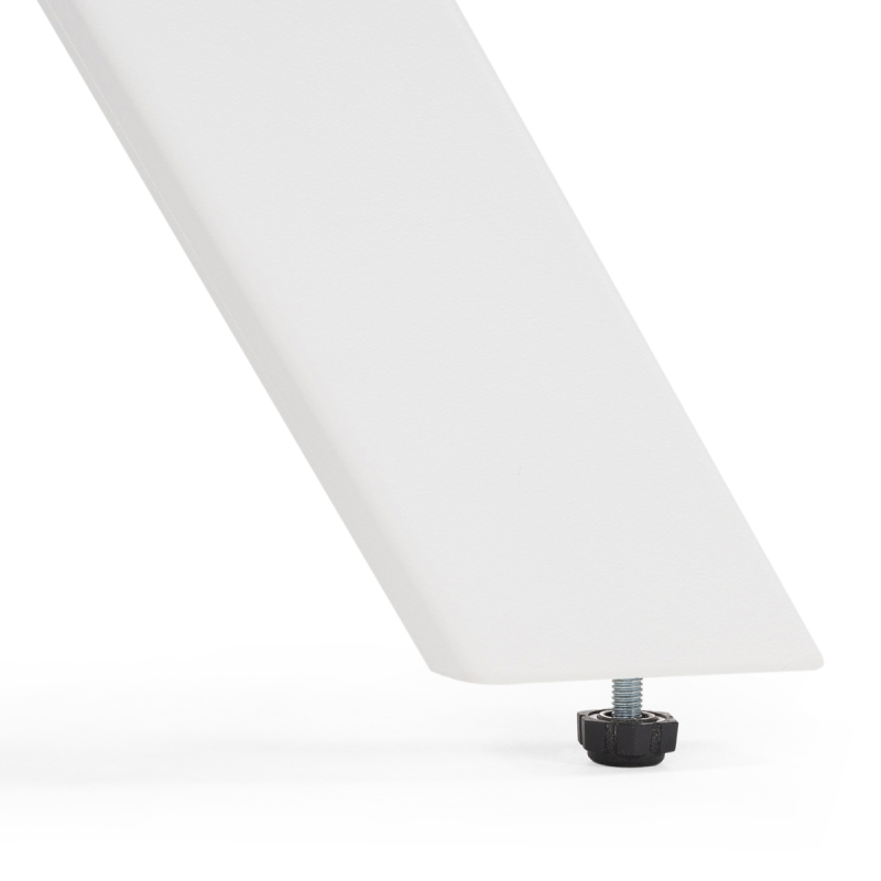 Стеклянный стол Ален 90(120)х90х75 белый