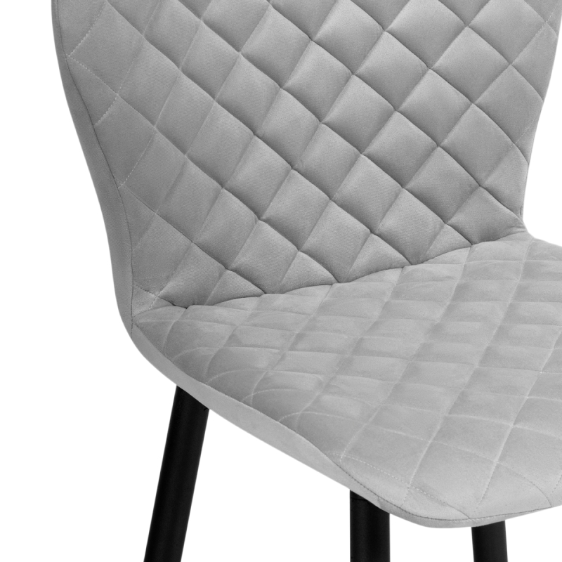 Стул на металлокаркасе Софи светло-серый / черный