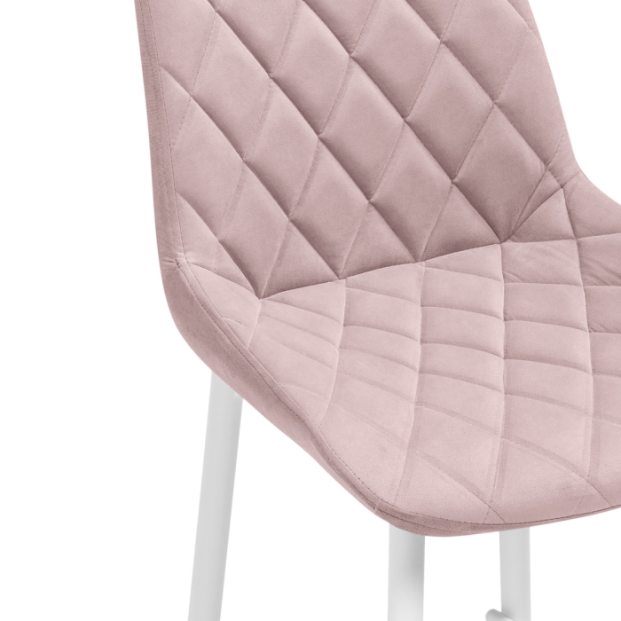 Полубарный стул Баодин К Б/К розовый / белый