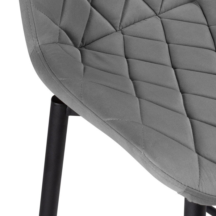 Полубарный стул Баодин К Б/К крутящийся темно-серый / черный