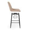 Полубарный стул Баодин К Б/К крутящийся бежевый / черный