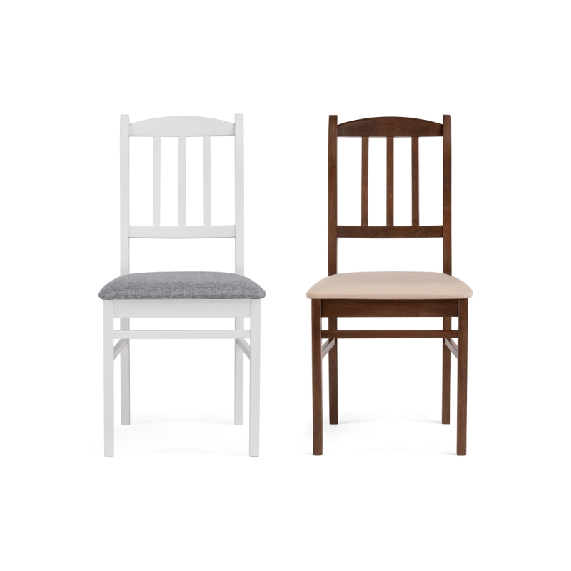Деревянный стул Мириел белый / серый