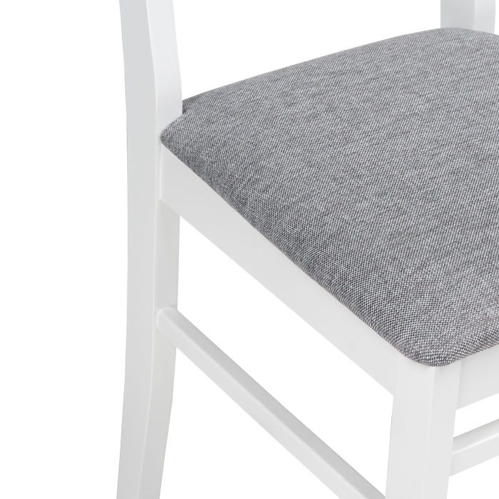 Деревянный стул Мириел белый / серый