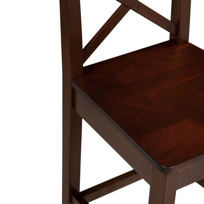 Полубарный стул Алзе темный орех