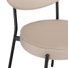 Стул на металлокаркасе Ройс бежевый / черный