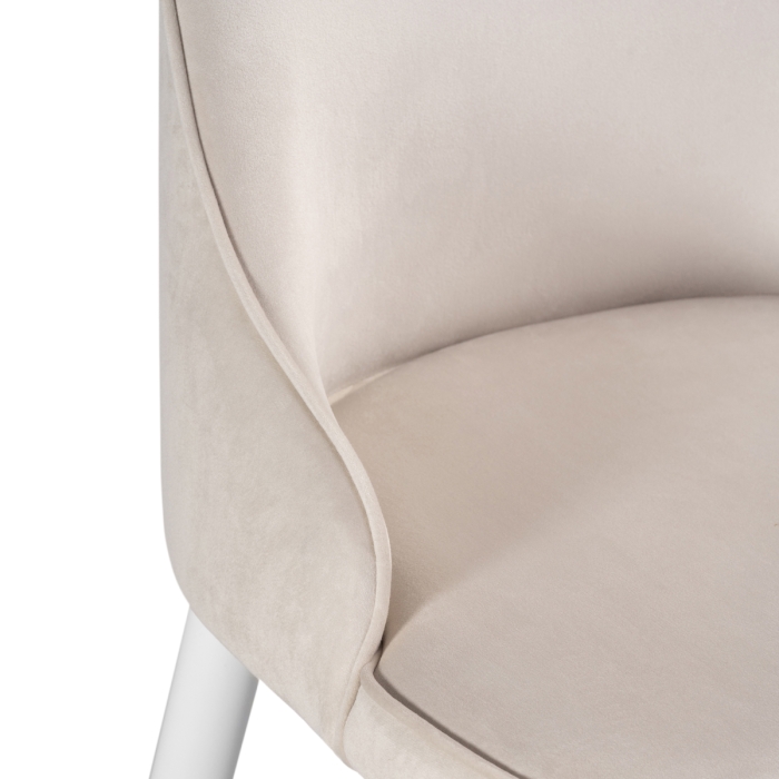 Полубарный стул Атани кремово-дымчатый / белый