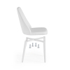 Стул на металлокаркасе Фена R белый
