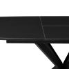 Стеклянный стол Палу 130(170)х80х76 черный