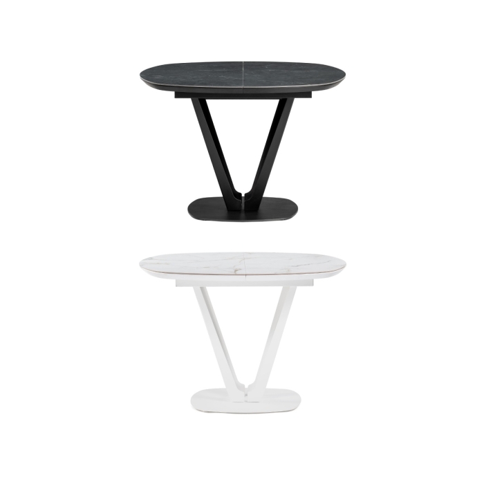 Керамический стол Азраун 110(150)х110х75 белый